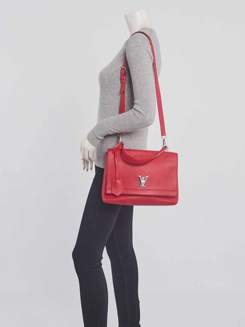 Louis Vuitton Rubis Calfskin Leather Lockme II - Picture 2 of 12